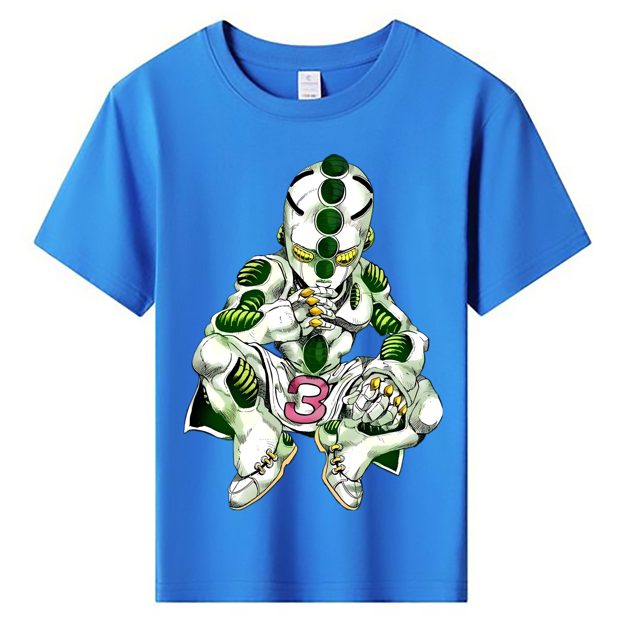 （画像用） ジョジョの奇妙な冒険 広瀨康一 JoJo's Bizarre Adventure Hirose Koichi 綿100％キッズTシャツ（フロントプリント）